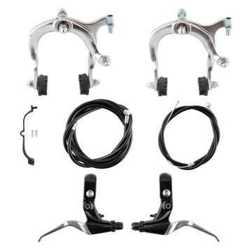Sunlite MX Alloy Front & Rear V‑Brake Set – Silver