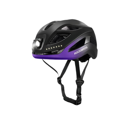 Ultra-light Bicycle Helmet With Front & Rear Light