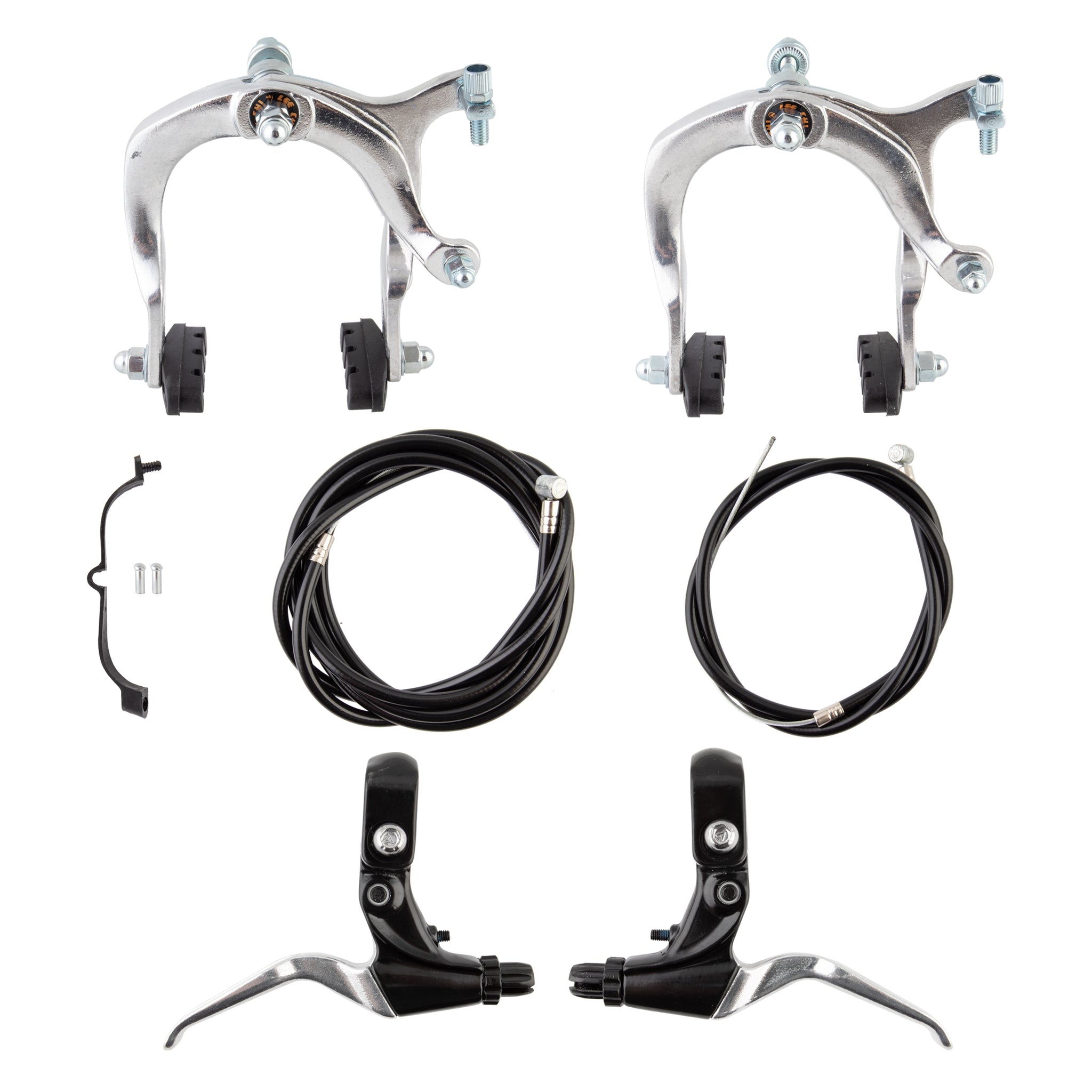 Sunlite MX Alloy Front & Rear V‑Brake Set – Silver